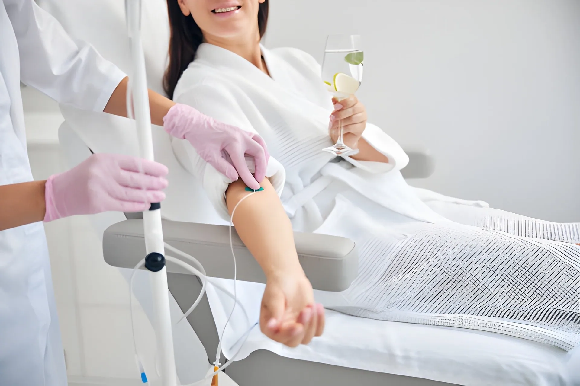 IV therapy session in Port St Lucie spa with hydration and wellness focus
